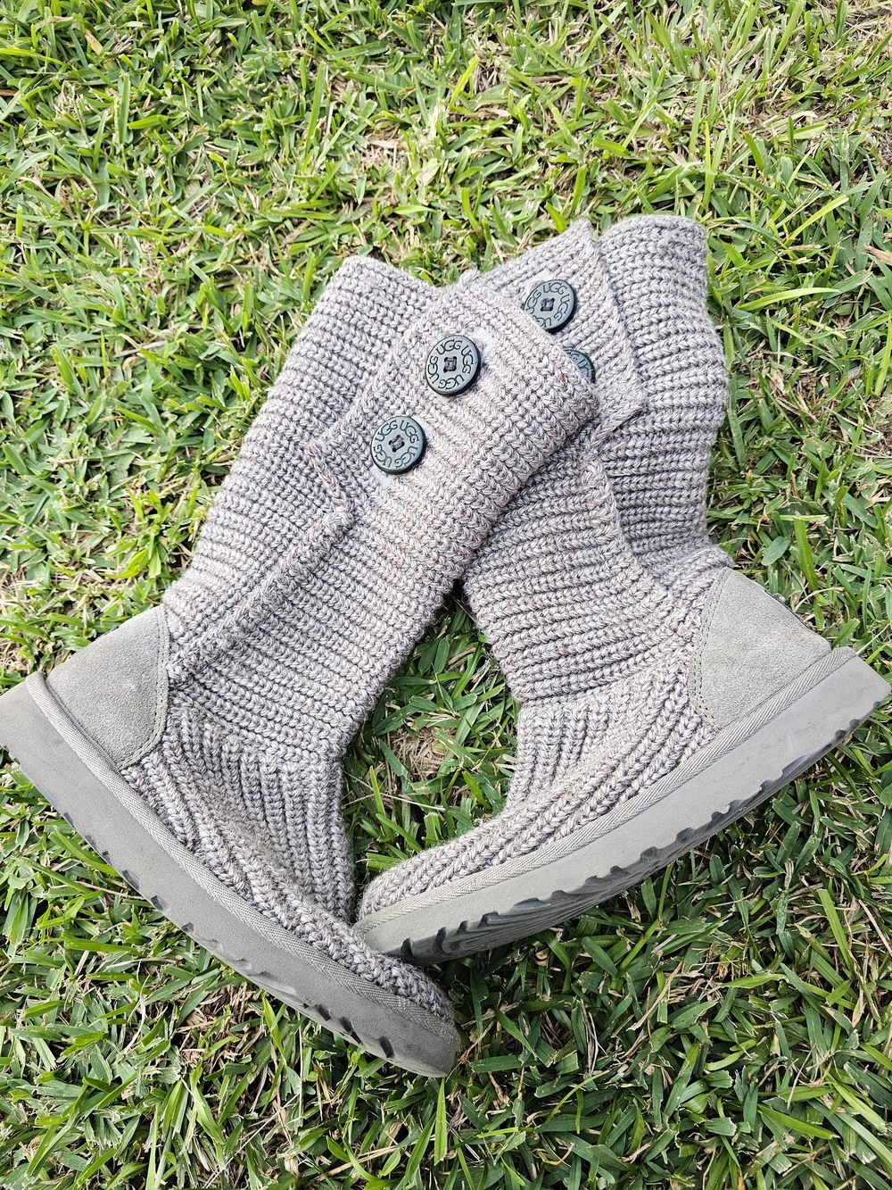 UGG Australia  Chestnut Knit Button Boots